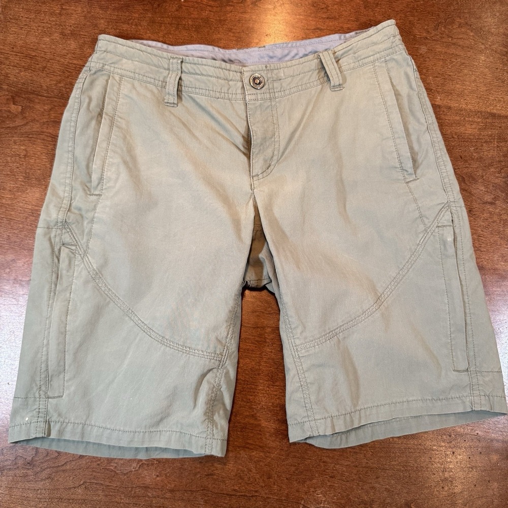 KUHL Shorts Womens 6 Gray Spire Chino Hiking Outdoor Gorpcore Camping 10" Inseam